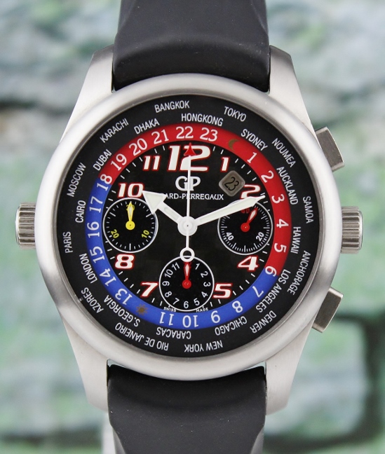 (image for) Girard Perregaux World Timer WW TC Titanium Chronograph Automatic Watch / 4980